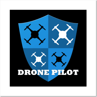 Drone Pilot Shield Posters and Art